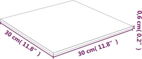 vidaXL Επιφάνεια Τραπεζιού Διαφανής 30 x 30 εκ. από Ψημένο Γυαλί