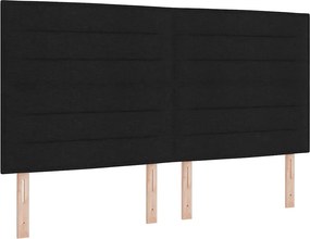 vidaXL Κεφαλάρι Μαύρο 180 cm ύφασμα
