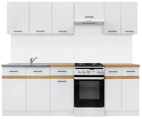 Σετ κουζίνας Econ plus 120, 230x60cm, Πάγκος, Πλαστικοποιημένη μοριοσανίδα