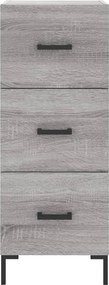 vidaXL Ντουλάπι Γκρι Sonoma 34,5x34x90 εκ. από Επεξεργασμένο Ξύλο