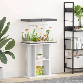 vidaXL Βάση Ενυδρείου Λευκή 60 x 30 x 60 εκ. από Επεξεργασμένο Ξύλο