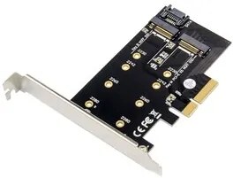 POWERTECH κάρτα επέκτασης 4x PCIe σε M.2 B &amp; M Key ST59