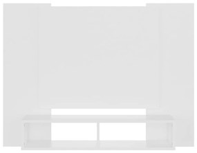 vidaXL Έπιπλο Τηλεόρασης Τοίχου Λευκό 120 x 23,5 x 90 εκ. Μοριοσανίδα