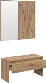 vidaXL σετ επίπλων διαδρόμου Artisan Oak Engineered Wood