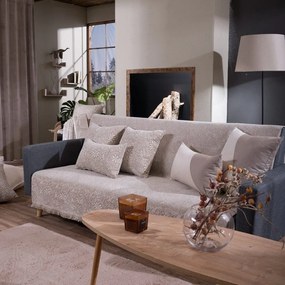 Ριχτάρι Mineapolis 02 Beige Teoran Διθέσιο 180x250cm Βαμβάκι-Ακρυλικό