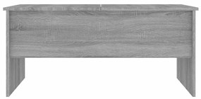 vidaXL Τραπεζάκι Σαλονιού ΓκριSonoma102x50,5x46,5εκ.Επεξεργασμένο Ξύλο