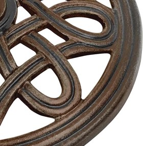 vidaXL Βάση Ομπρέλας Μπρονζέ 40 x 40 x 32 εκ. από Χυτοσίδηρο