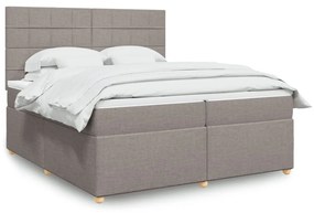 ΚΡΕΒΑΤΙ BOXSPRING ΜΕ ΣΤΡΩΜΑ TAUPE 200X200 ΕΚ. ΥΦΑΣΜΑΤΙΝΟ 3293691