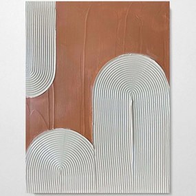 Πίνακας Καμβάς 3D 112RGN1114 70x100cm Multi Wallity Κάθετοι Wood, Canvas