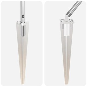 vidaXL Πό posts φράχτη 13 pcs Ασημί Ø32mm 160 εκ Γαλβανισμένος χάλυβας
