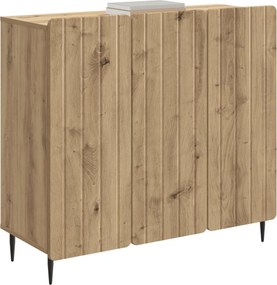 vidaXL Πλαϊνό γραφείο Artisan Δρυς 89 x 34,5 x 82 εκ.