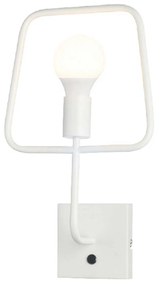 Φωτιστικό Τοίχου Vintage V362491WW White Μέταλλο