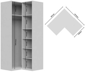 Ντουλάπα Phantom γωνιακή