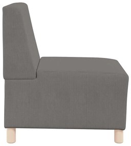 vidaXL Μοναδικός Καναπές χωρίς Χερούλια 3 pcs Ανοιχτό γκρι