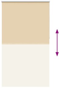 vidaXL Ρολέρ Μπλακάουτ Μπεζ 125x210 cm Πλάτος υφάσματος 121,6 cm