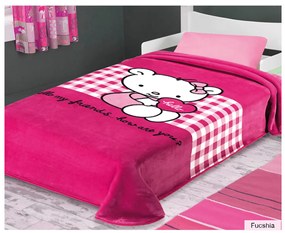Κουβέρτα Βελουτέ Μονή (160x220) Belpla Ster 272 Fuchsia