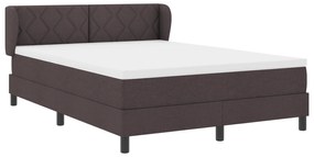 vidaXL κρεβάτι με σπαστό στρώμα  Καφέ 160x200 εκ. Υφασμάτινο