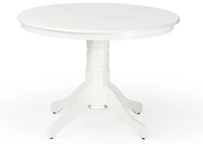 Τραπέζι Houston 298, Άσπρο, 75cm, 22 kg, Ινοσανίδες μέσης πυκνότητας, Ξύλο, Ξύλο: Καουτσούκ | Epipla1.gr