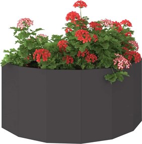 vidaXL Γλάστρα Μαύρο 120 x 60 x 50 εκ. Ατσάλι