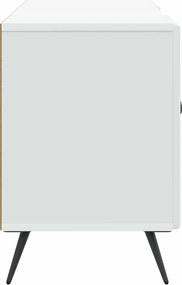 vidaXL Ντουλάπι TV Λευκό 102 x 34,5 x 50 εκ. Επεξεργασμένο Ξύλο
