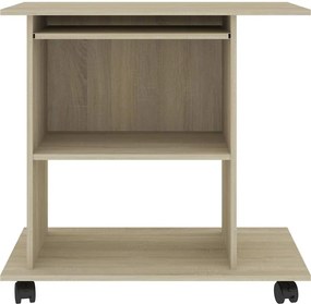 vidaXL Γραφείο Υπολογιστή Sonoma Δρυς 80 x 50 x 75 εκ. από Επεξ. Ξύλο