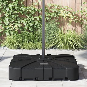 vidaXL Σετ Βάσεων Cantilever Παρασόλ 2 Τεμαχίων - Με Άμμο 150kg Ή Με Νερό 113kg