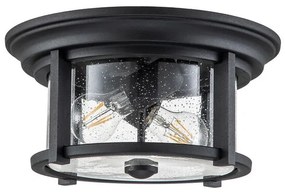 Πλαφονιέρα Φωτιστικό Οροφής 2xE27 60W IP44 Merrill Elstead Lighting FE-MERRILL-F-BLK Μαύρο