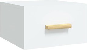 vidaXL Κομοδίνο Επιτοίχιο Λευκά 35 x 35 x 20 εκ.