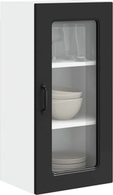 vidaXL Πάνελ πλυντηρίου πιάτων Kalmar 2 pcs Μαύρο Επεξεργασμένο Ξύλο