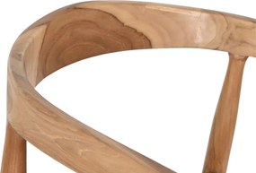 Καρέκλα DKD Home Decor Μαύρο Φυσικό 58 x 60 x 75 cm