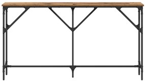 vidaXL Τραπέζι Κονσόλας Παλιό Ξύλο 140x23x75 εκ. Κατασκευασμένο Ξύλο