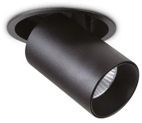 Χωνευτό Σποτ Φωτιστικό Οροφής LED 12W Μαύρο 2700Κ Nova 341842 Ideal Lux 341842