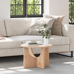 vidaXL Τραπεζάκι σαλονιού Φυσικό 50 x 50 x 35 εκ. Συμπαγές ξύλο πεύκου