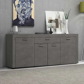 Μπουφές Joseph Megapap χρώμα γκρι σκυροδέματος 177x40x76εκ.