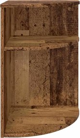 vidaXL End Table Παλιό ξύλο 39,7 x 39,7 x 60 εκ Επεξεργασμένο ξύλο