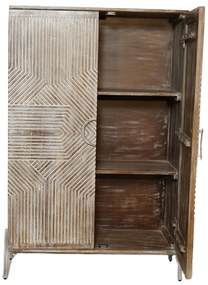 Ντουλάπι Home ESPRIT Λευκό Ξύλο από Μάνγκο 85 x 38 x 134 cm