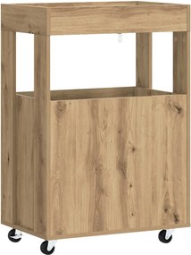 vidaXL Καλάθι Μπαρ Artisan Δρυς 60 x 39.5 x 89 εκ. Επεξεργασμένο Ξύλο