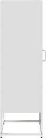 vidaXL Highboard Λευκό 36x39x123 cm από χάλυβα ψυχρής έλασης