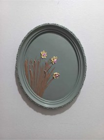 Stewehome οβάλ διακοσμητικό τοίχου από πέτρα 21x17 cm