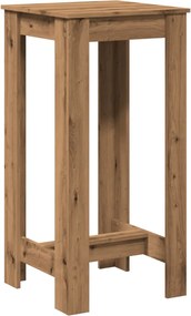 vidaXL Τραπέζι Μπαρ Αρτισιανή Δρυς 51x50x103,5 εκ. Επεξ. Ξύλο