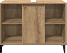 vidaXL Ντουλάπι Νιπτήρα τεχνίτης Δρυς 80 x 33 x 60 εκ.