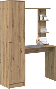 vidaXL Γραφείο Artisan Oak 113.5 x 39 x 168 εκ. 2 τμχ.