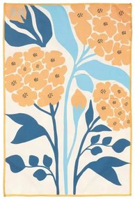 Beauty Home Πετσέτα κουζίνας διπλής όψης Microfiber Art 8658 40x60 Μπλε,Κίτρινο