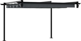 vidaXL Κιόσκι 300 x 300 x 200 cm Ανθρακί Πολυεστέρας