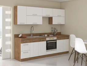 Σετ κουζίνας Color 101, 260x52cm, 129 kg, Ινοσανίδες μέσης πυκνότητας, Πλαστικοποιημένη μοριοσανίδα | Epipla1.gr