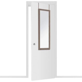 Καθρέπτης πόρτας PWD-0113 MDF-αλουμίνιο καρυδί 35x2x109εκ 35x2x109 εκ.