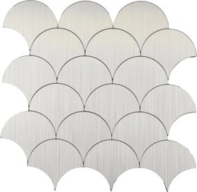 Αυτοκόλλητα Πλακάκια (Σετ 4τμχ) L-C Scale Chrome 1770164