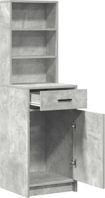 vidaXL Highboard Σκυρόδεμα Γκρι 41 x 40 x 135 εκ Επεξεργασμένο Ξύλο