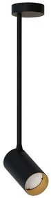 Φωτιστικό Οροφής - Σποτ Mono Long M 7674 1xGU10 10W Black-Gold Nowodvorski Μέταλλο,Πλαστικό