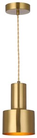 Φωτιστικό Οροφής Solo 4265900 12,5x140cm 1xE27 60W Brass Viokef Steel